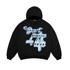 A Few Good Kids Shiny Wine Glass Hoodie Black Blue