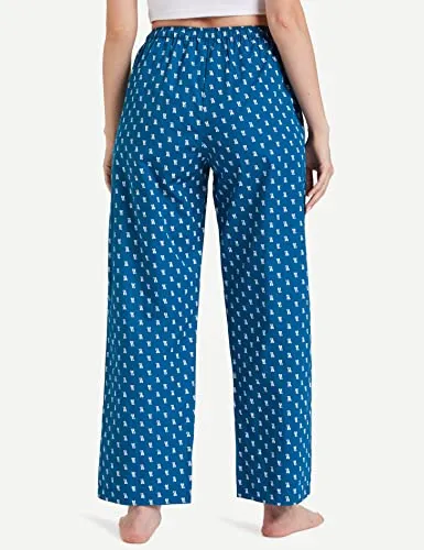 Amazon Brand - Symbol Women's Cotton Pack of 2 Pajamas Relaxed Set (PAG803_Multicolor 4_XS)