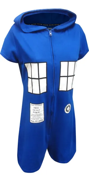 BBC Dr Who Tardis One Piece Romper with Hood