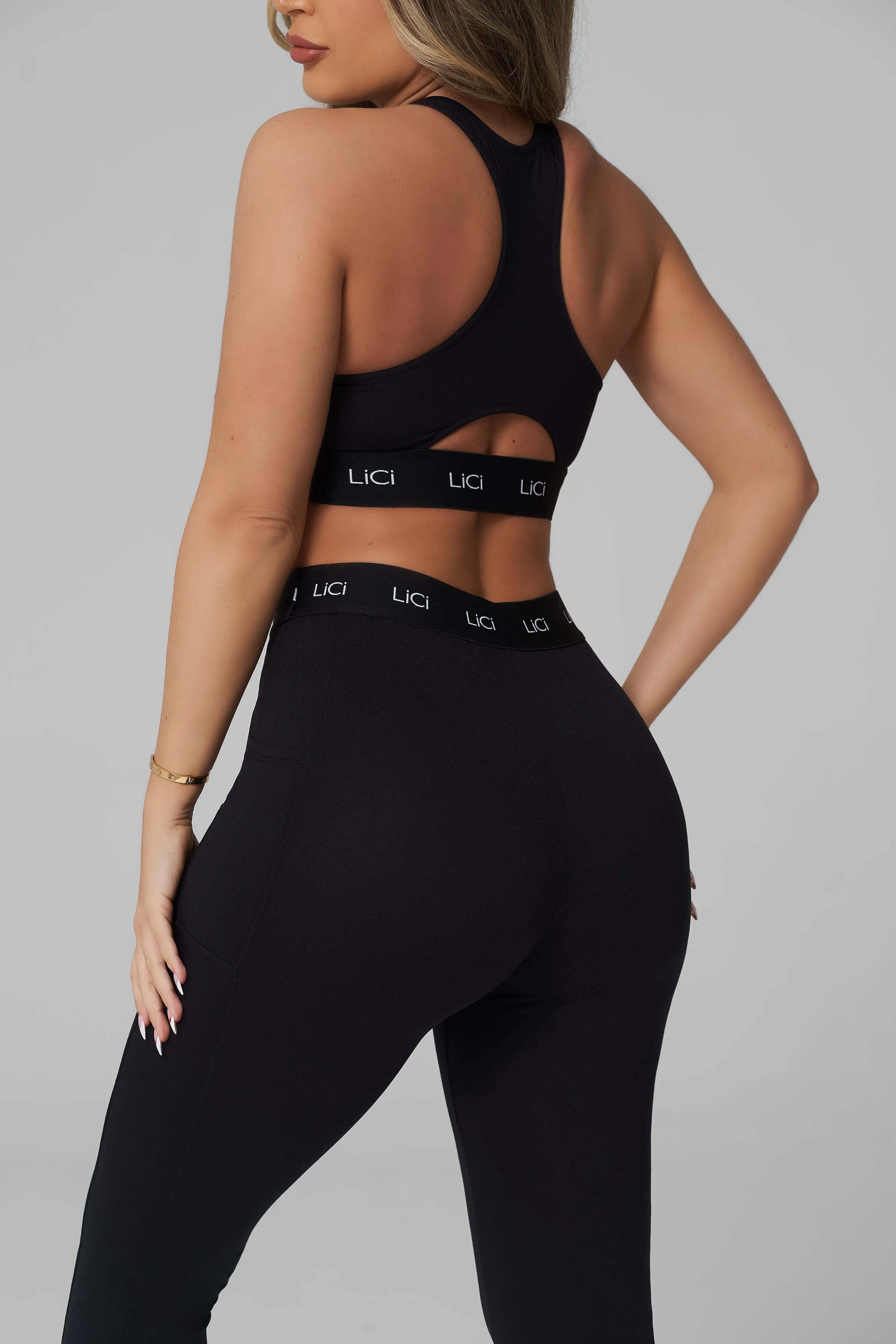 Black Cozy Sport High Neck Bra