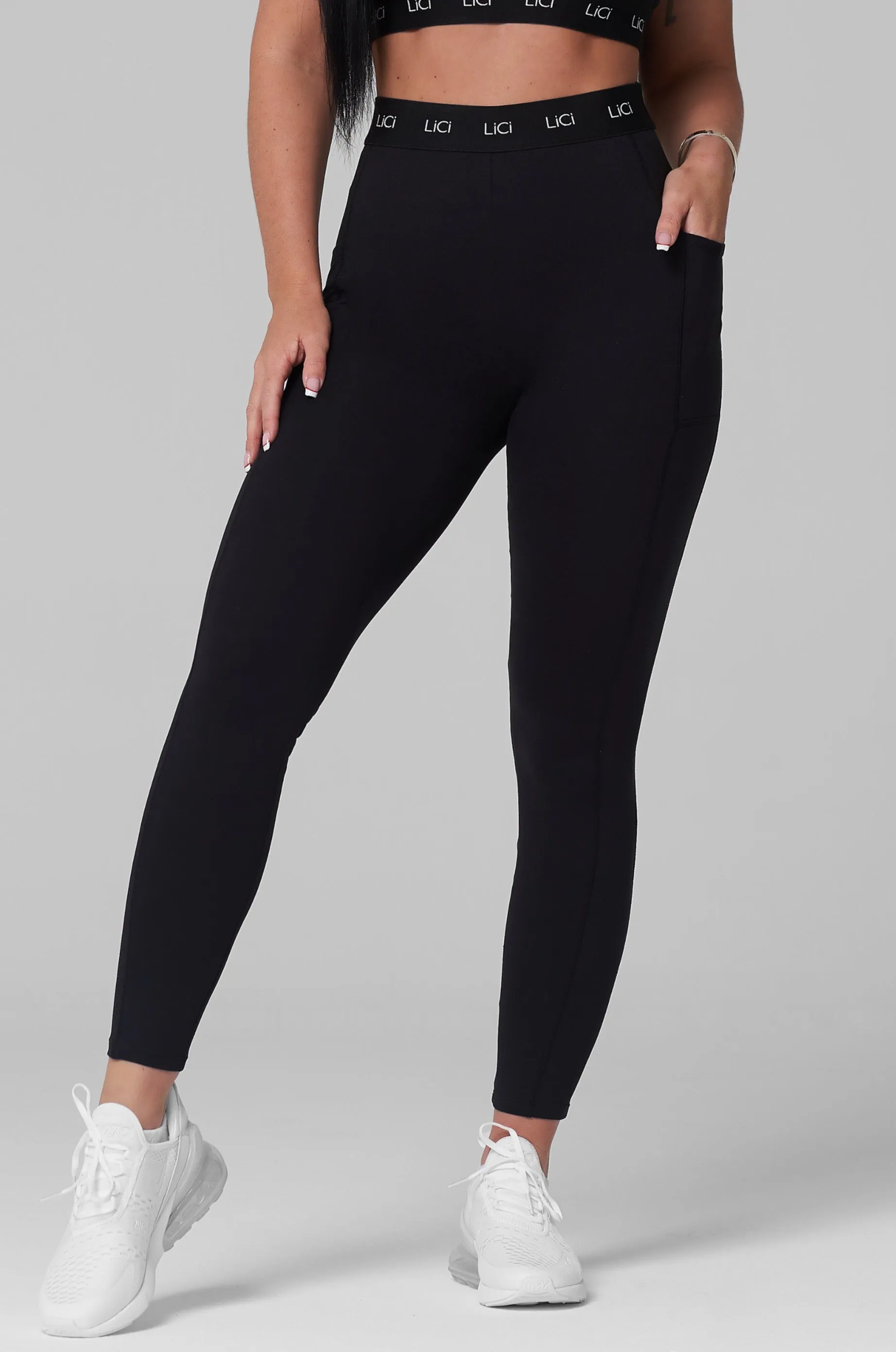 Black Cozy Sport Legging