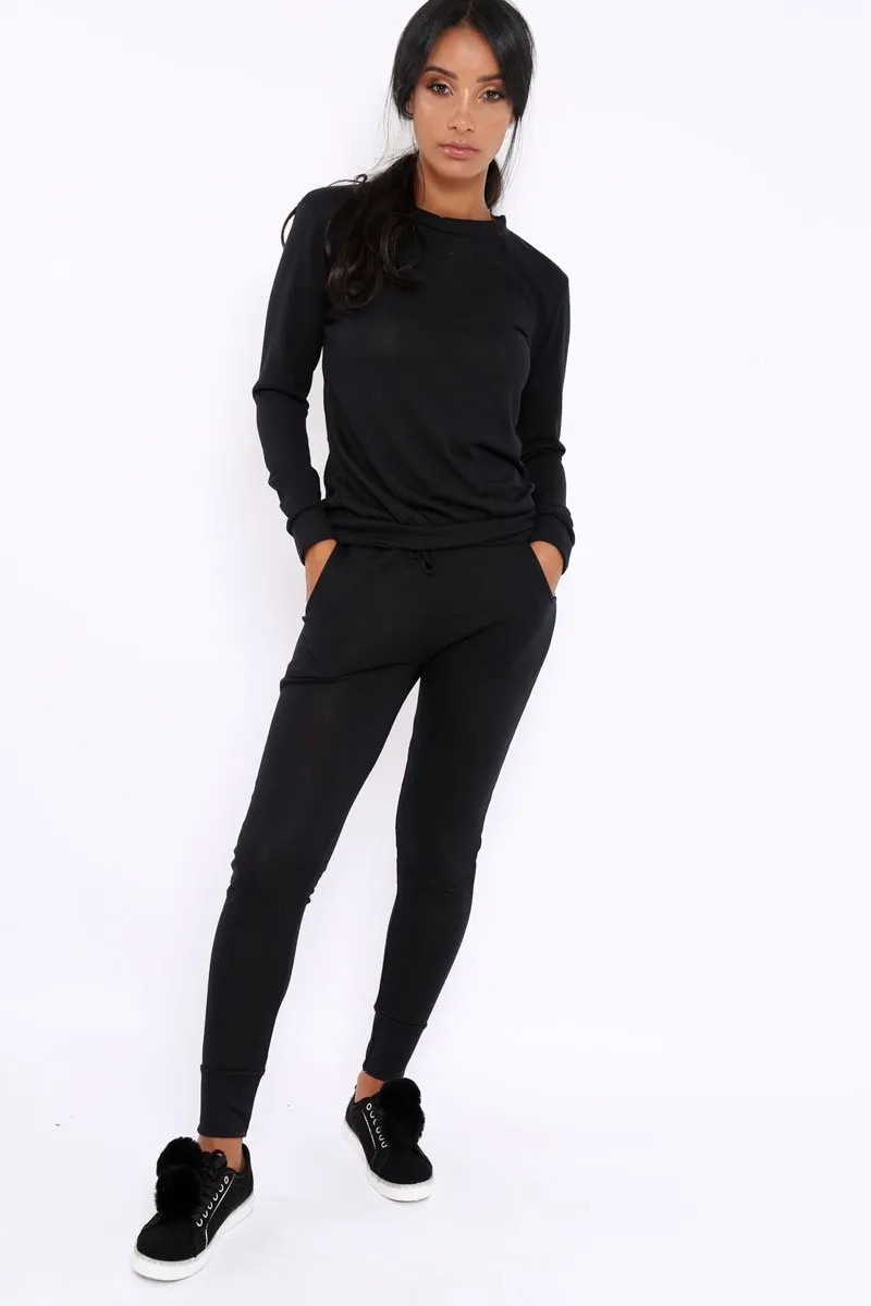 Black Loungewear Set-Josie