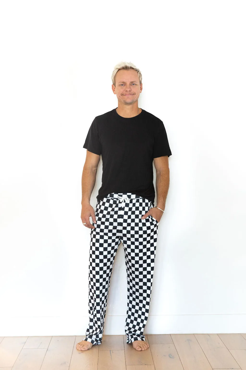 BLACK   WHITE CHECKER | MEN'S PANTS