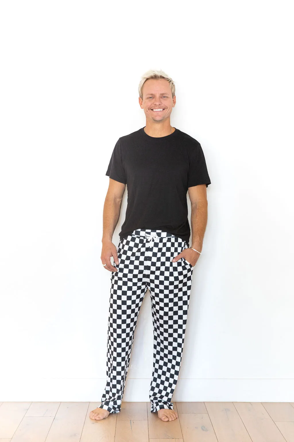 BLACK   WHITE CHECKER | MEN'S PANTS