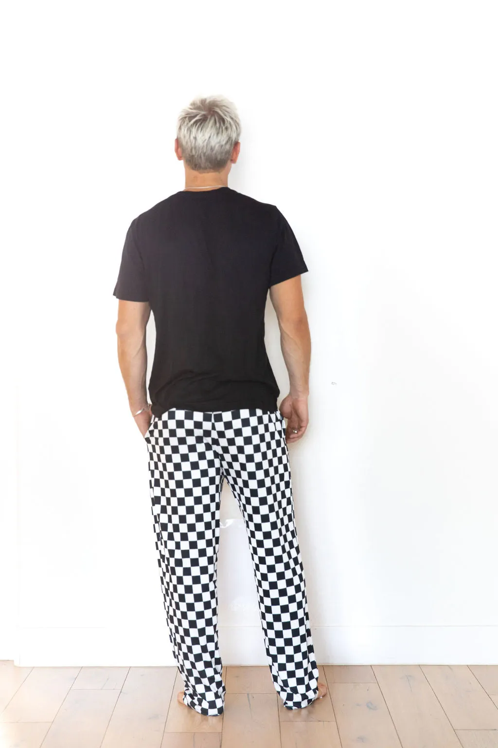 BLACK   WHITE CHECKER | MEN'S PANTS