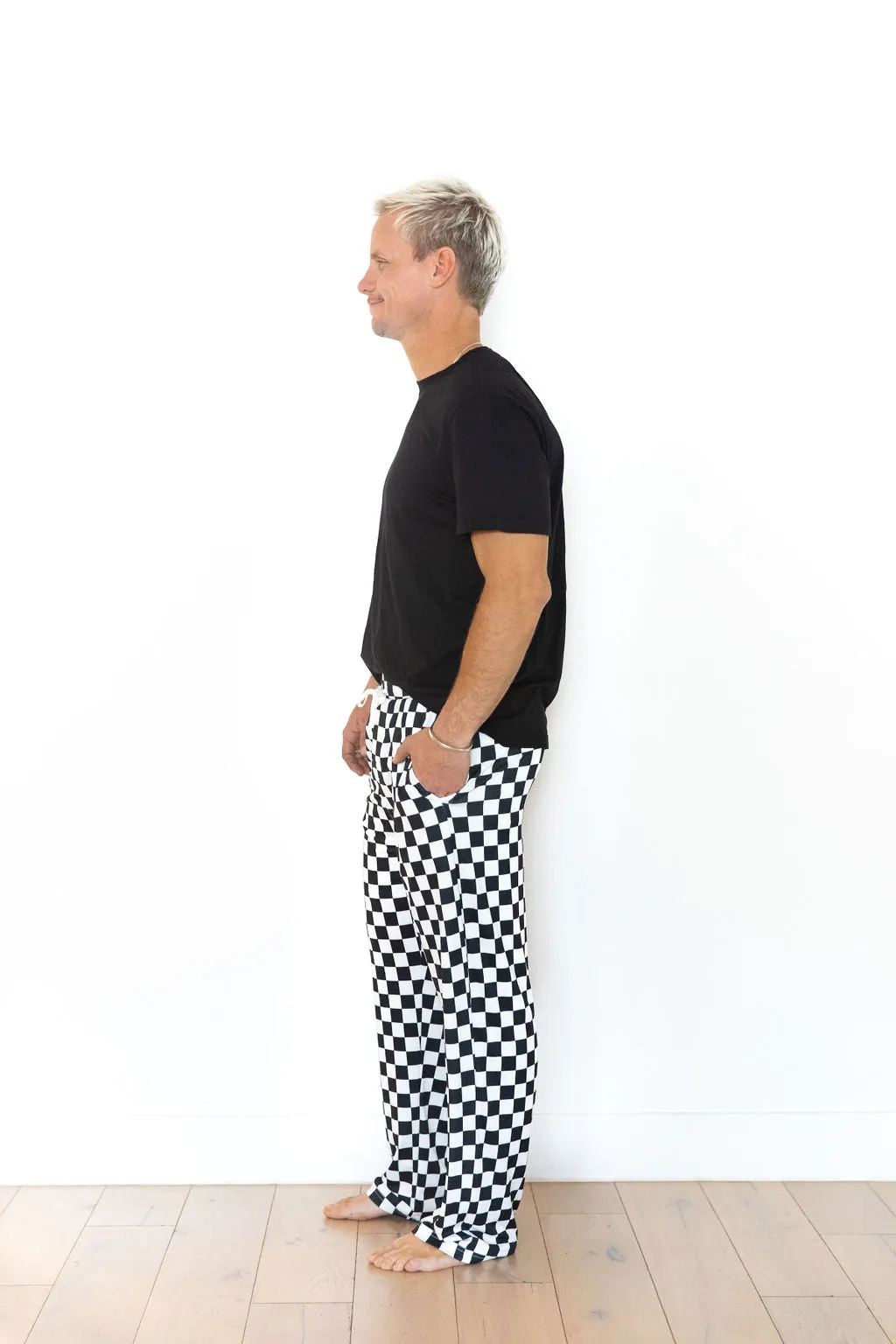 BLACK   WHITE CHECKER | MEN'S PANTS