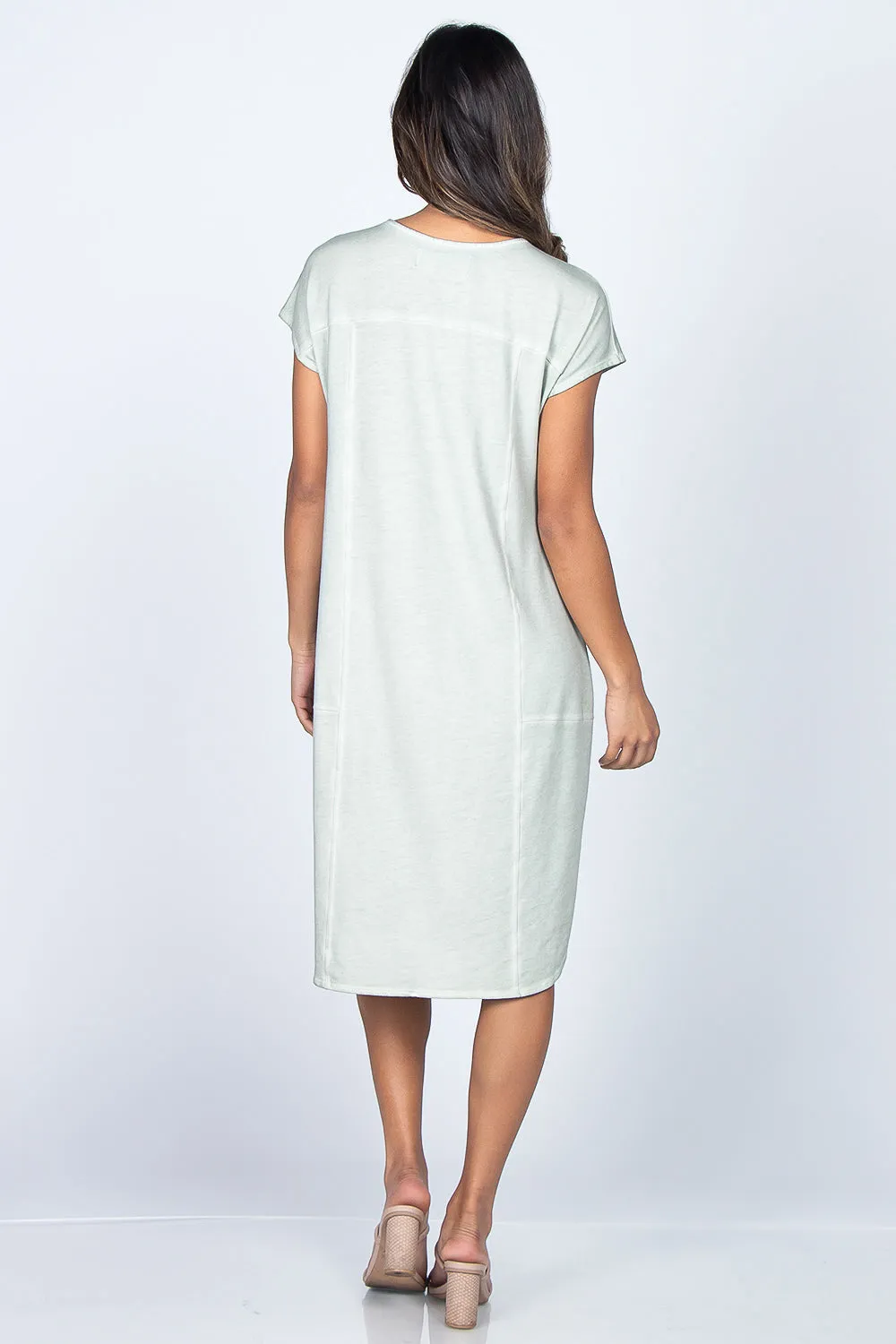 Boat Neck Midi Dress