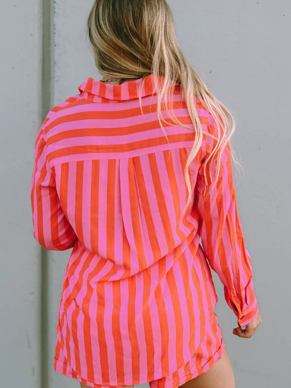 Brightly Colored Striped Loungewear