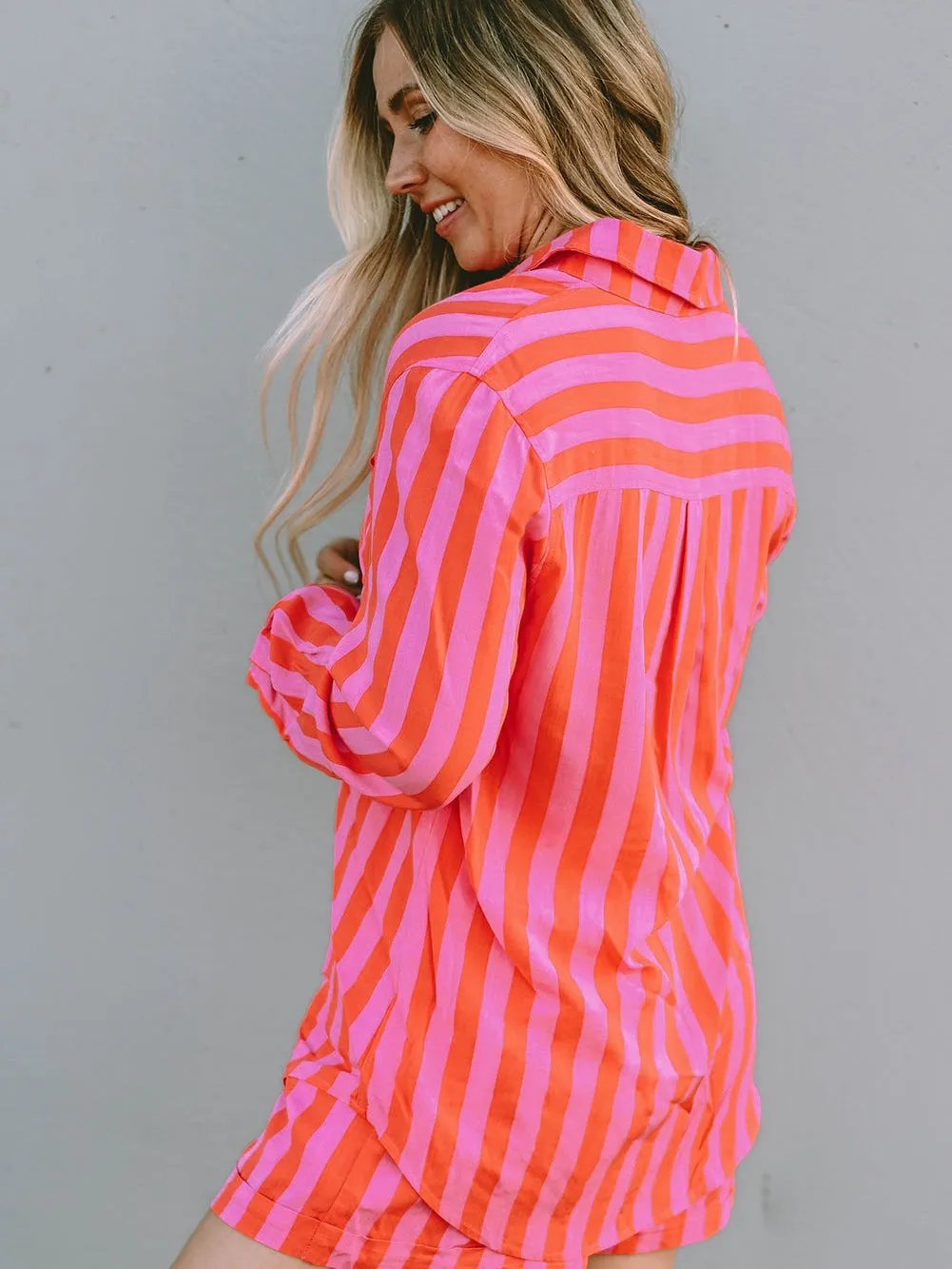 Brightly Colored Striped Loungewear