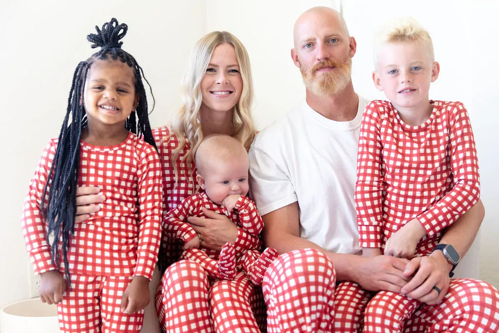 CANDY CANE GINGHAM | MEN'S PANTS