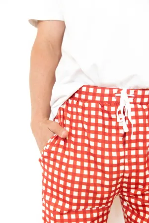 CANDY CANE GINGHAM | MEN'S PANTS