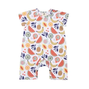 Cheerful Fruits Beach Romper