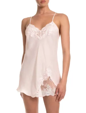 Chemise with Lace Motif in Delicate Peach