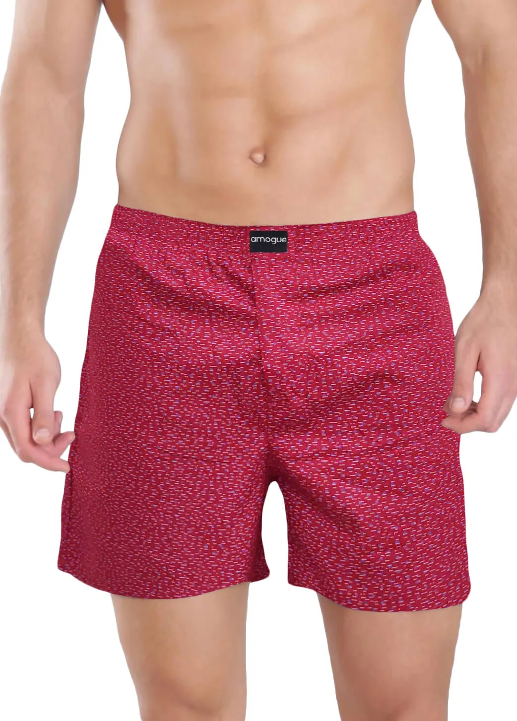 Cream Red Cool Printed Boxers Combo