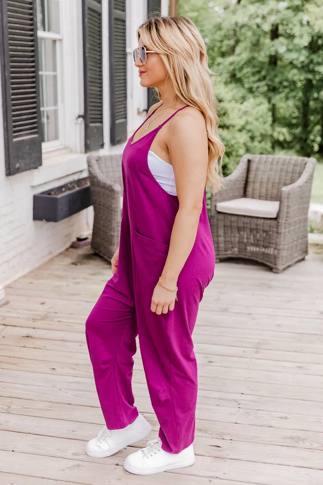 Day In The Life Magenta Jumpsuit FINAL SALE