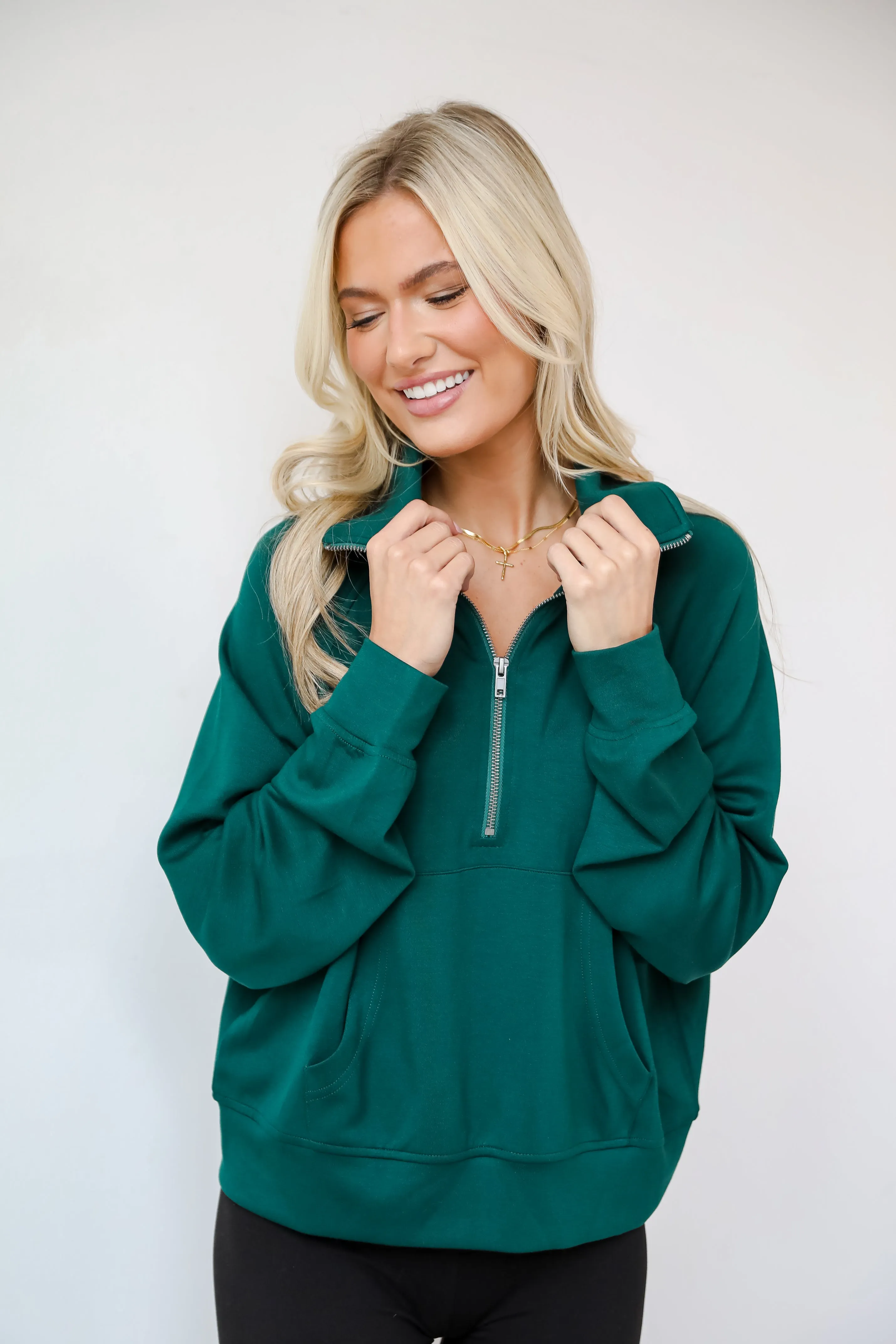 Essential Comfort Quarter Zip Pullover - DOORBUSTER