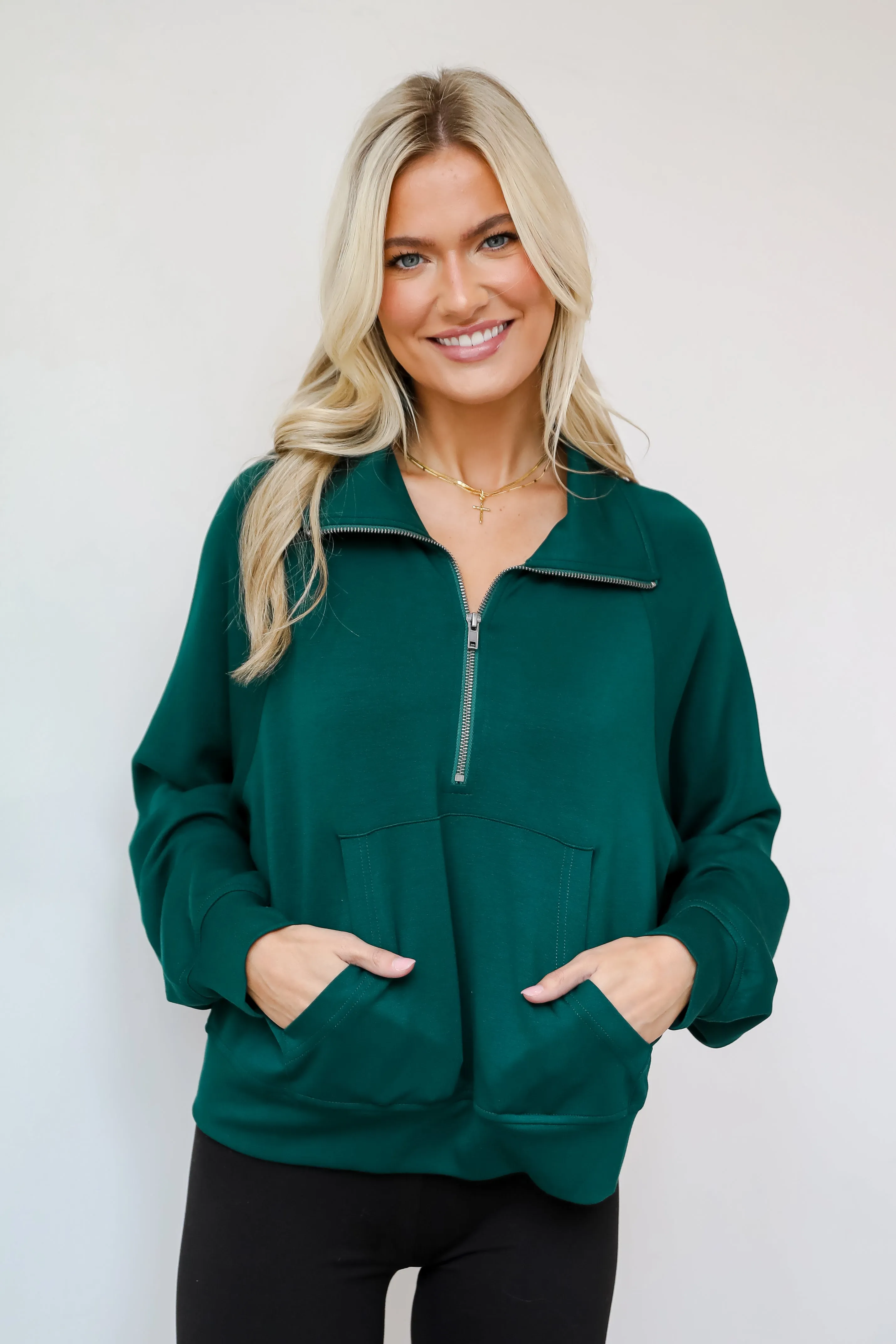 Essential Comfort Quarter Zip Pullover - DOORBUSTER