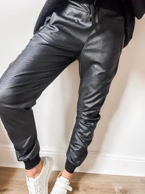 Faux Leather Ultimate Joggers