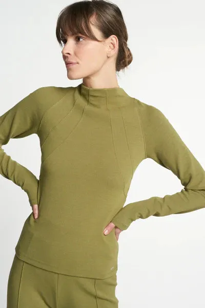 Forest longsleeve line top - Pale Green