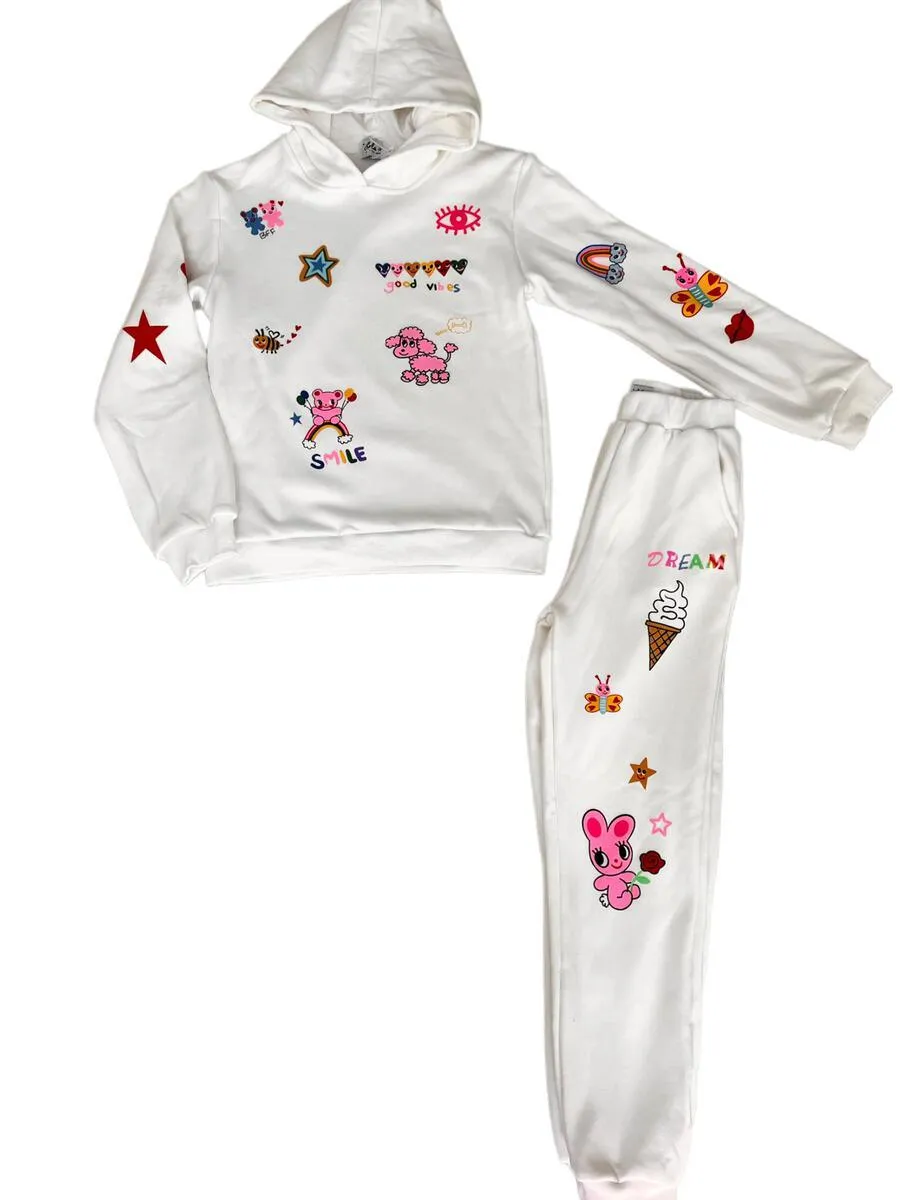 Girls Loungewear | Doodle Art Set | Lola and The Boys