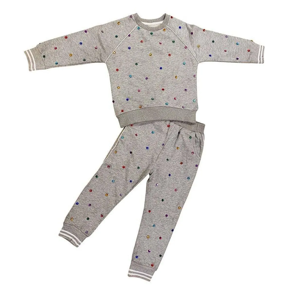 Girls Loungewear | Rainbow Gem Trackset | Lola and The Boys