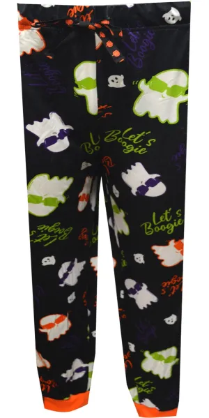 Halloween Ghosts Let's Boogie Ladies Jogger Lounge Pants