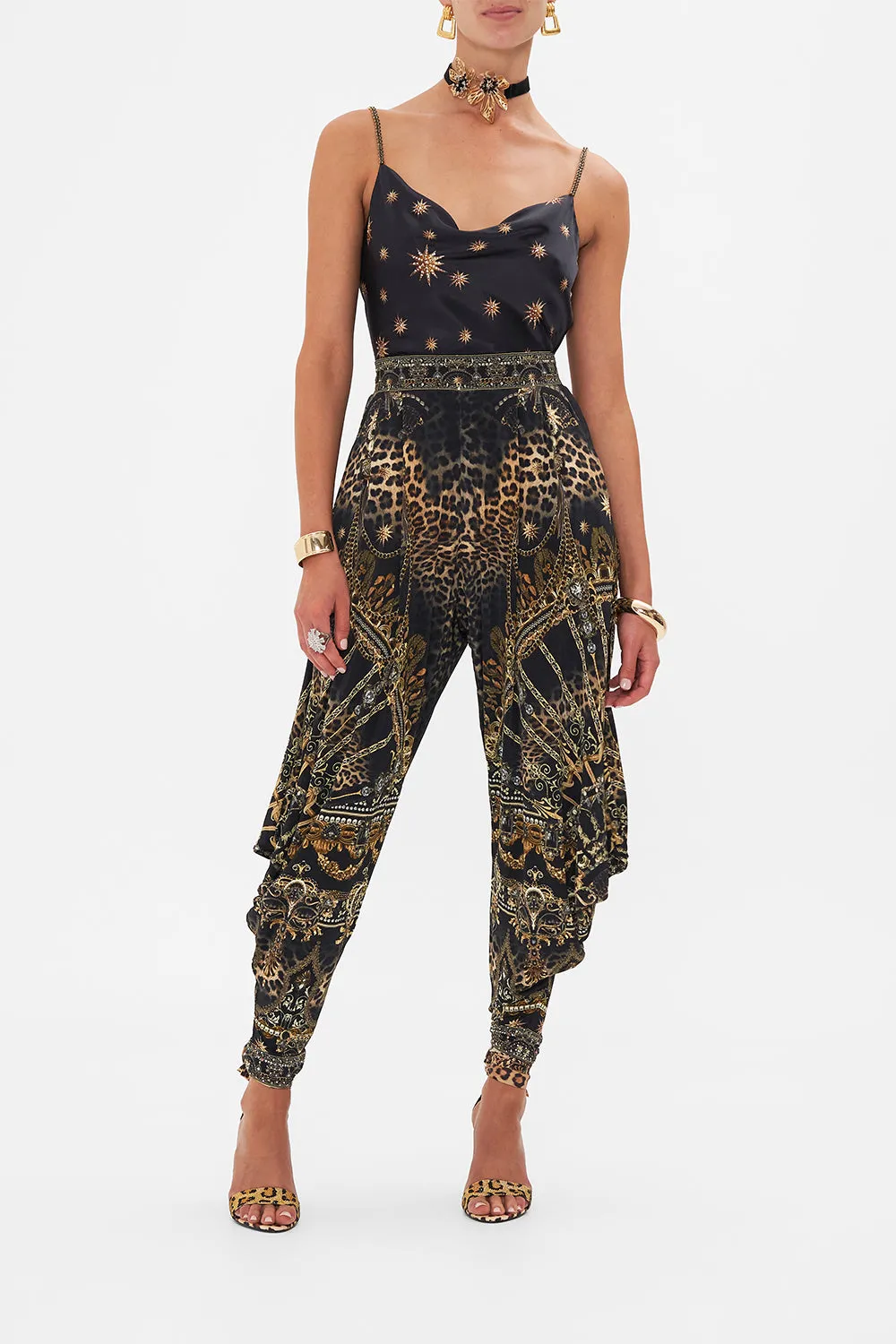 JERSEY DRAPE PANT WITH POCKET MASKED AT MOONLIGHT