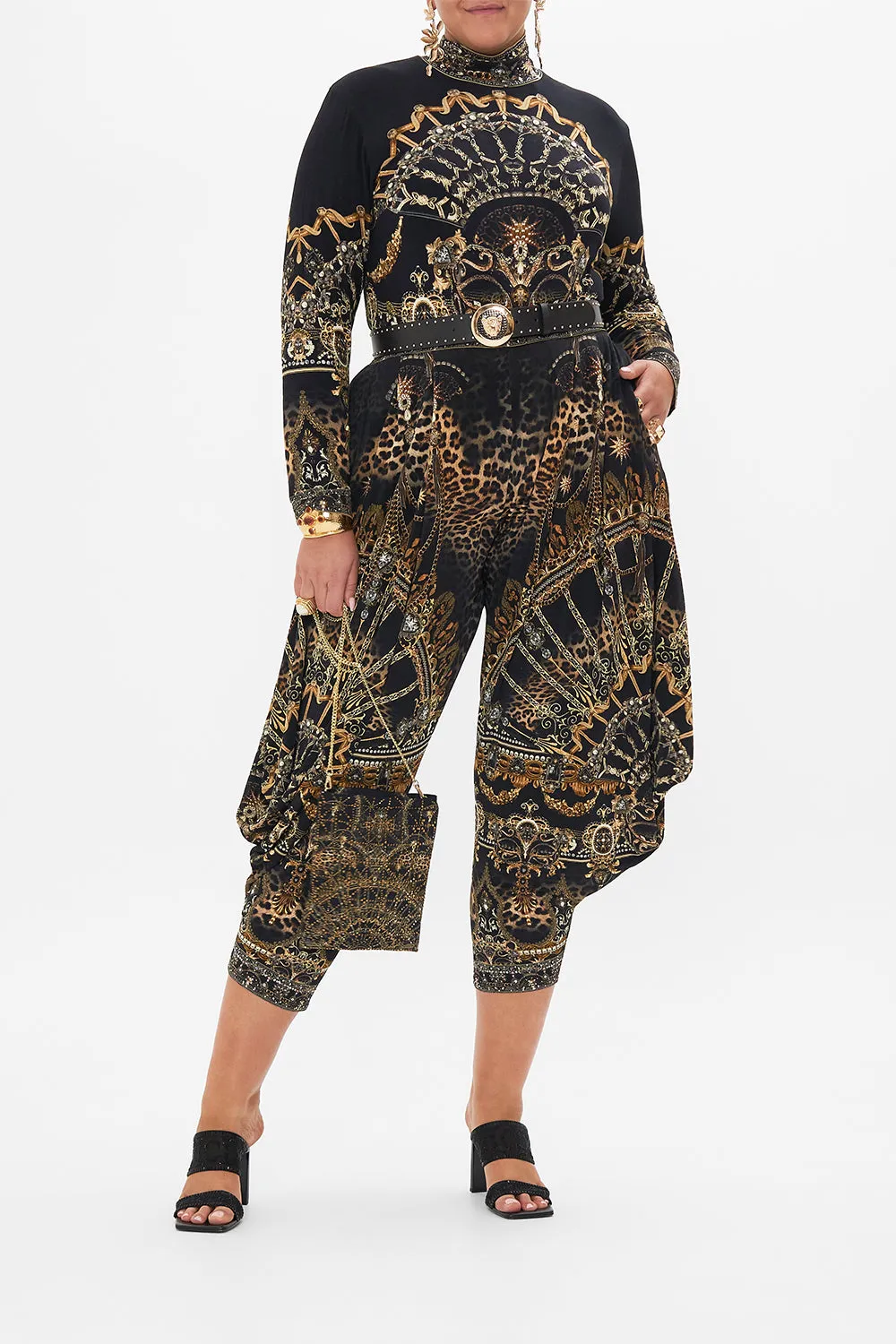 JERSEY DRAPE PANT WITH POCKET MASKED AT MOONLIGHT