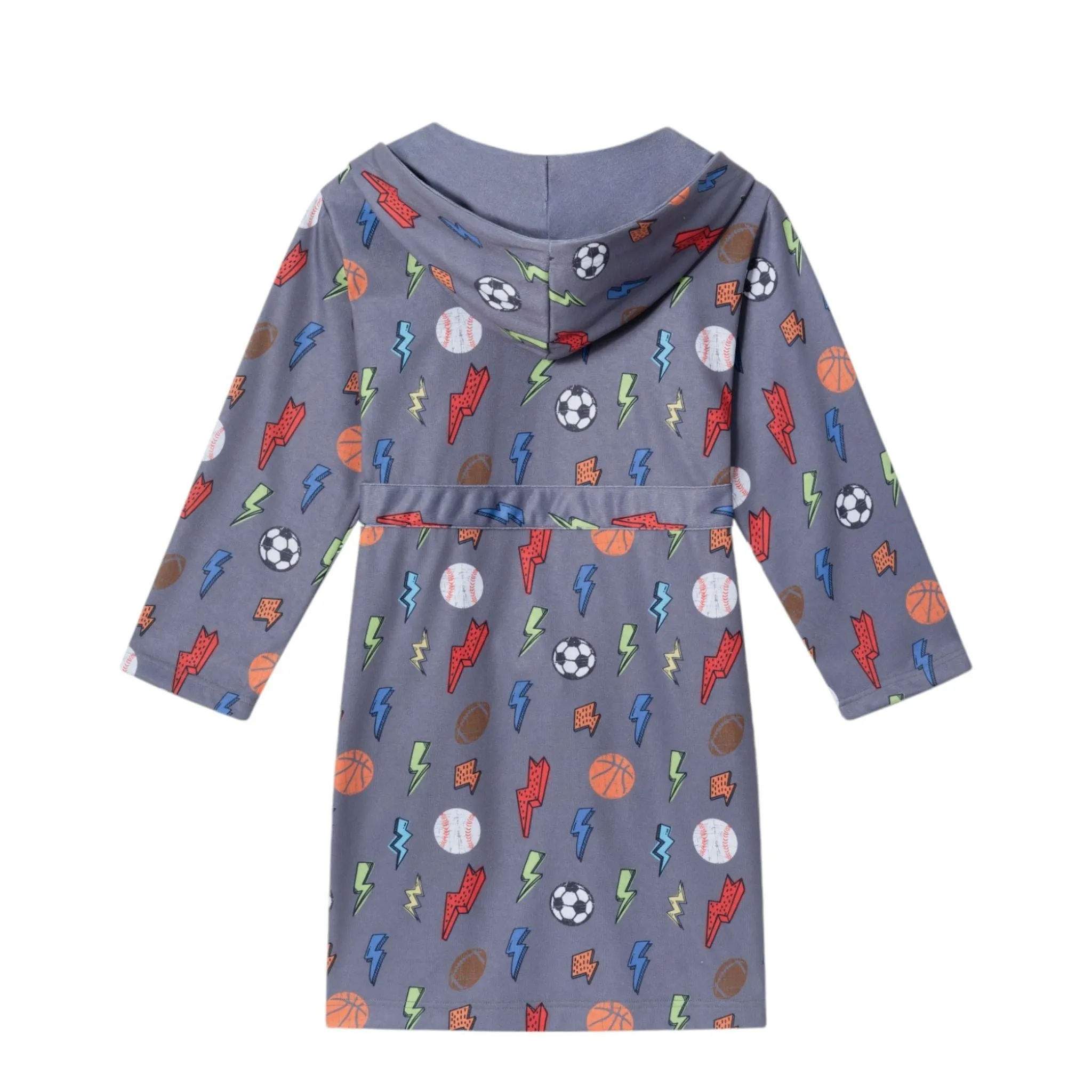 Kids (3-12) Lounging Robe | Sports & Lightning Bolts