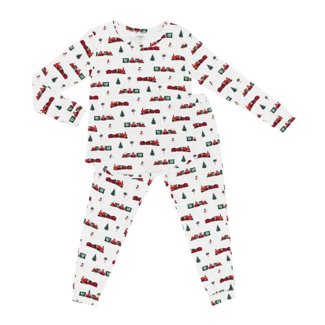 Kyte Mama Women's Jogger Set in Holiday Train