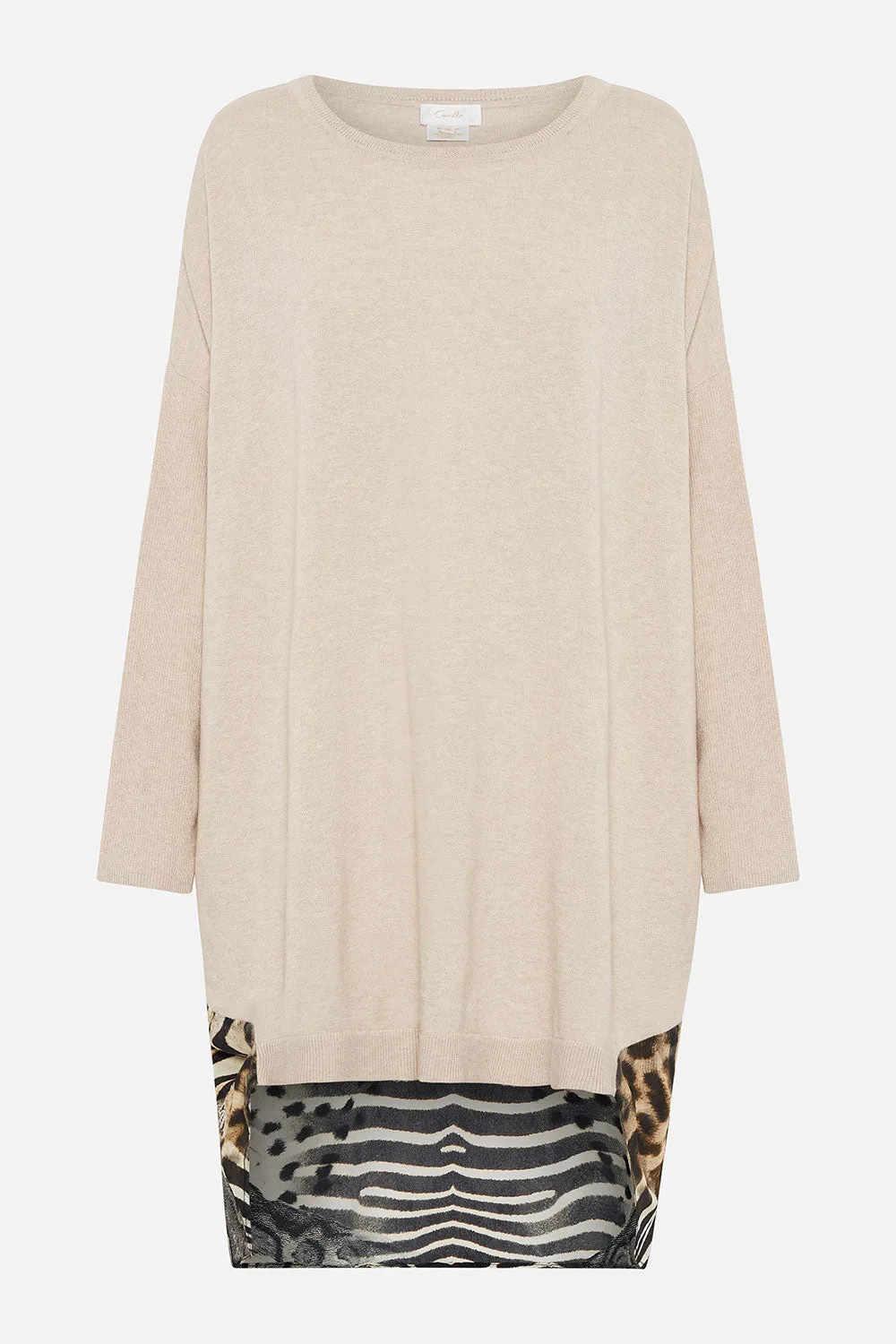 LONG SLEEVE JUMPER WITH PRINT BACK FOR THE LOVE OF LEO