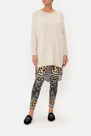 LONG SLEEVE JUMPER WITH PRINT BACK FOR THE LOVE OF LEO