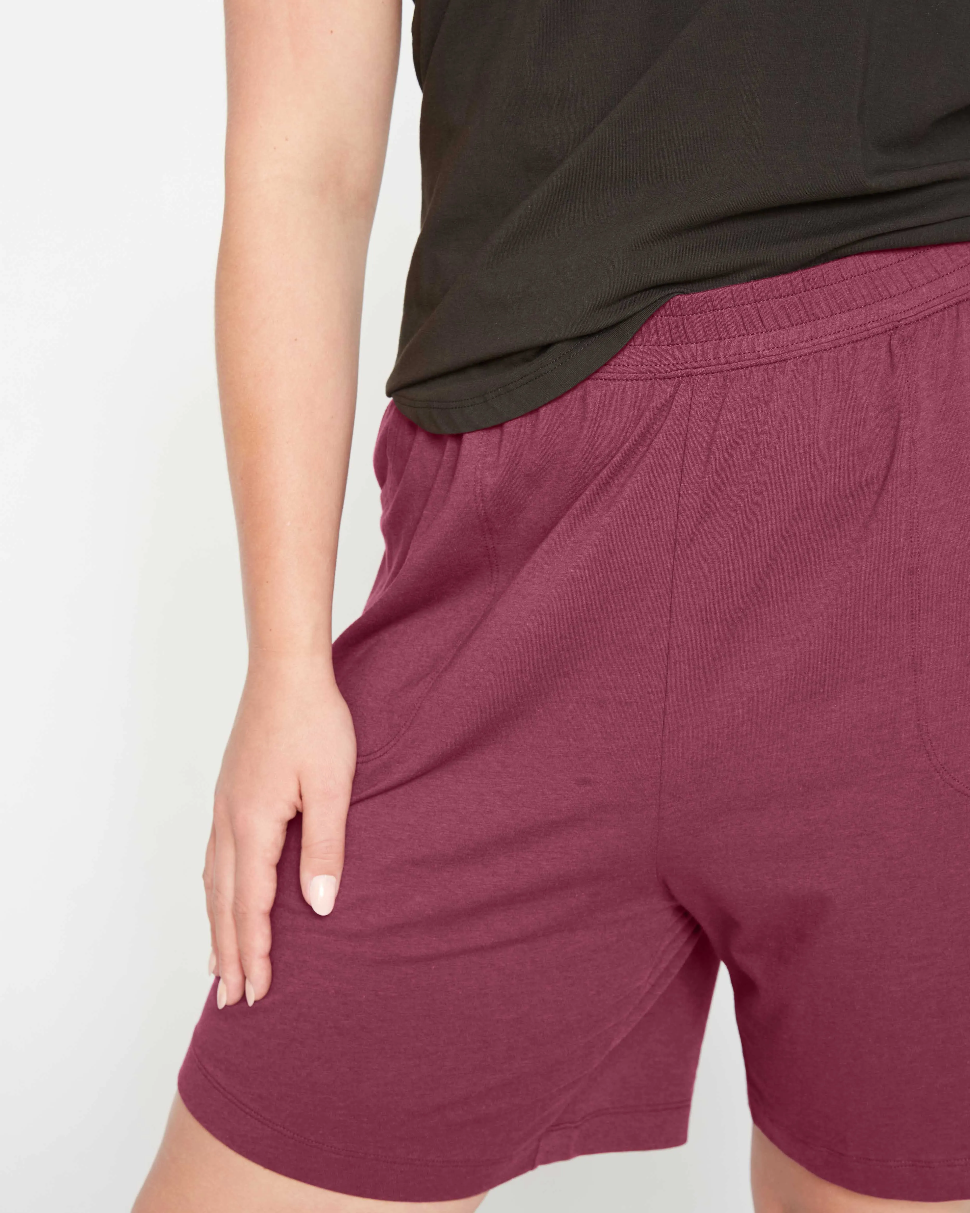 Lorelai Lounge Shorts - Plum