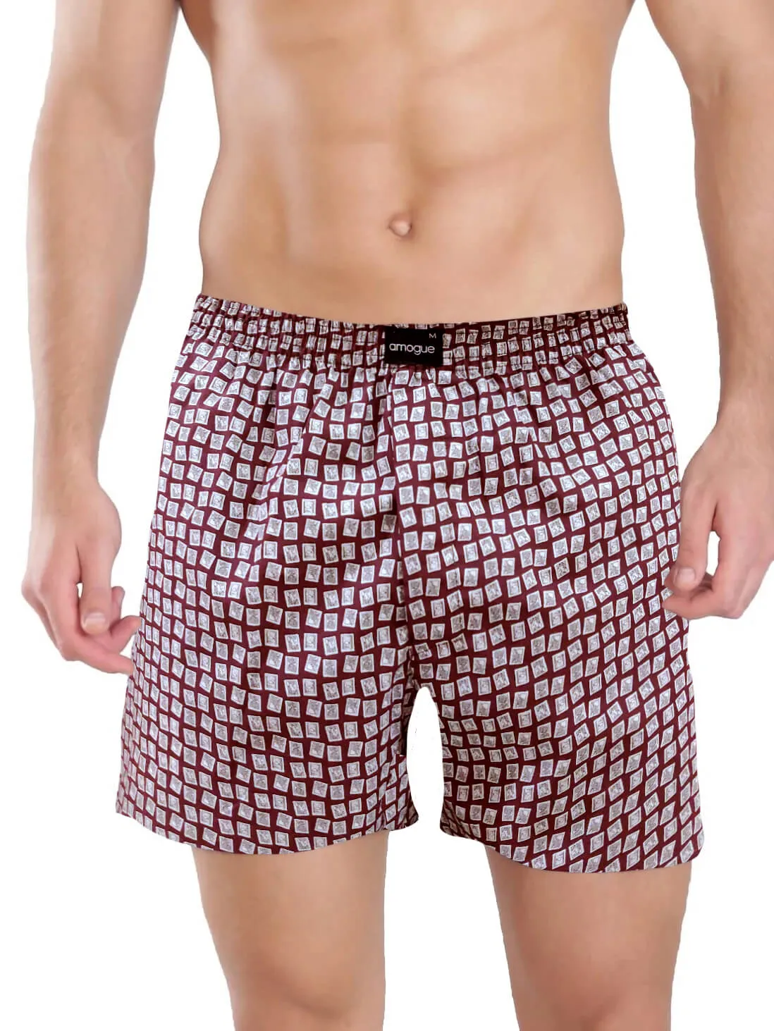 Maroon Pineapple Navy Funky Printed Boxer Combo