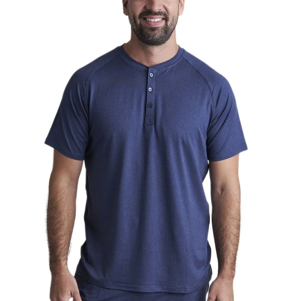 Men's Lounge Henley Shirt - CLOSEOUT