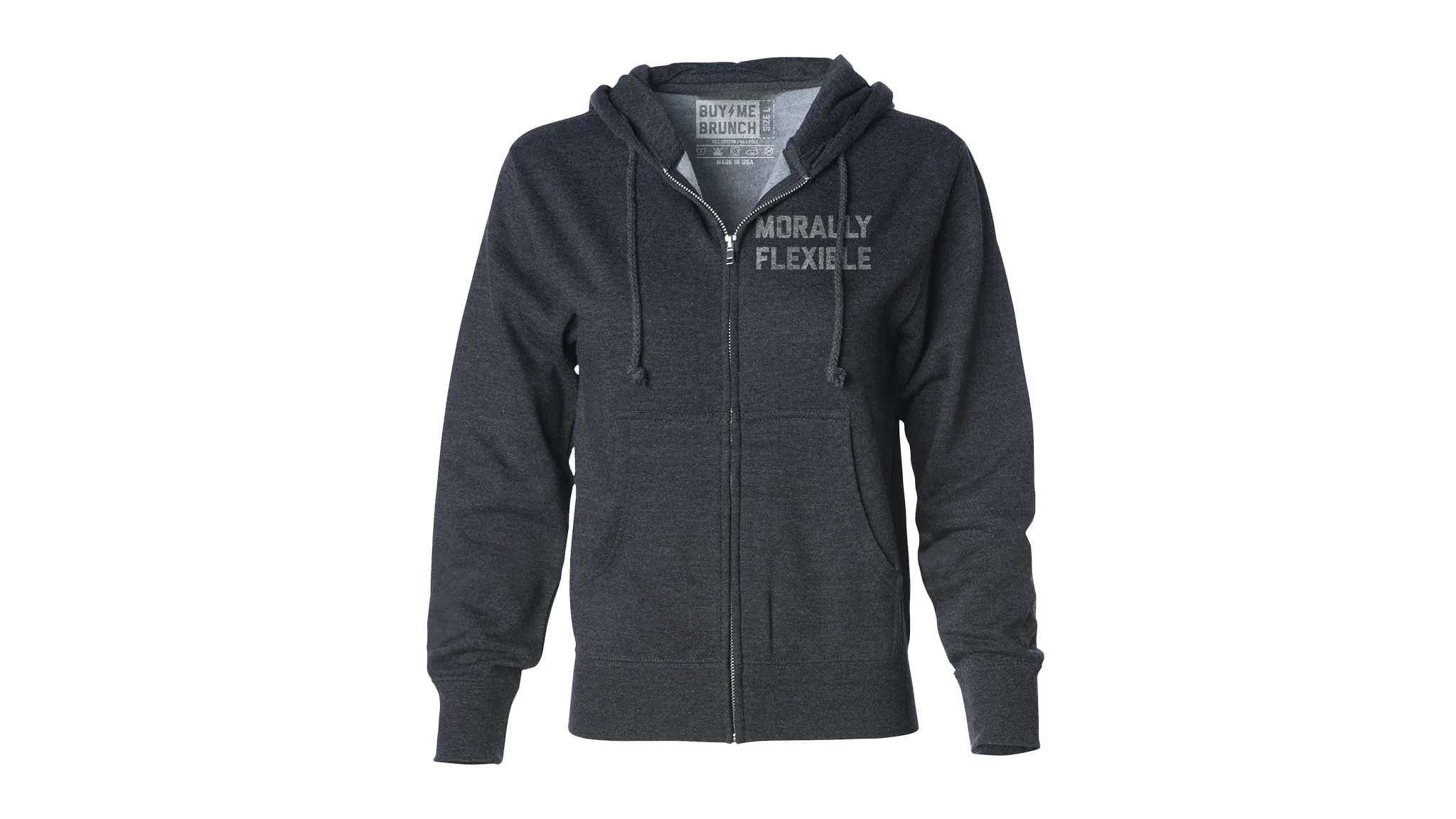 Morally Flexible Midweight Zip-Up Hoodie