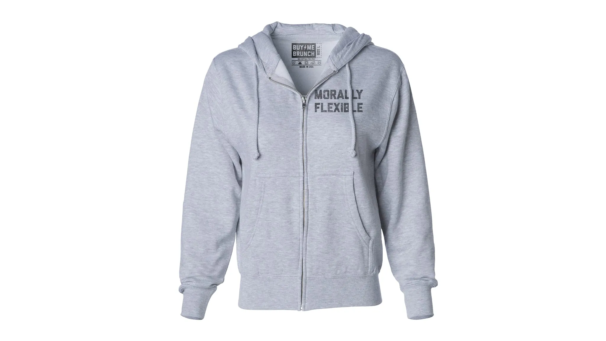 Morally Flexible Midweight Zip-Up Hoodie