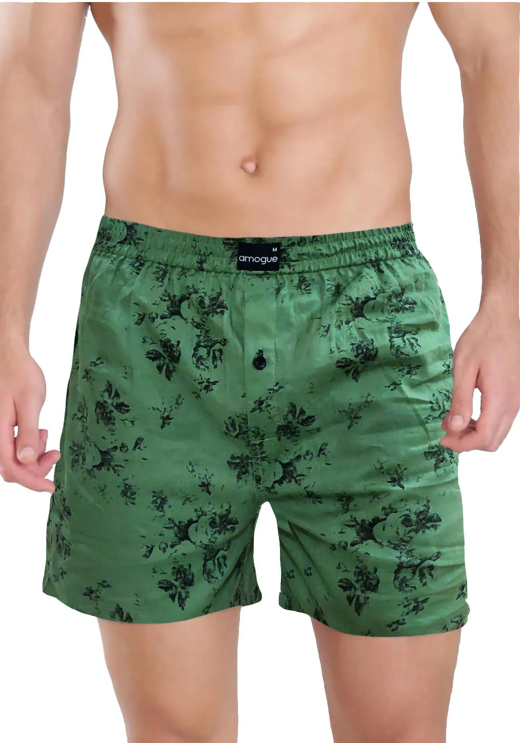 NavyAngle GreanLeaf WhiteDotted BrownDotted 4 Boxers Combo