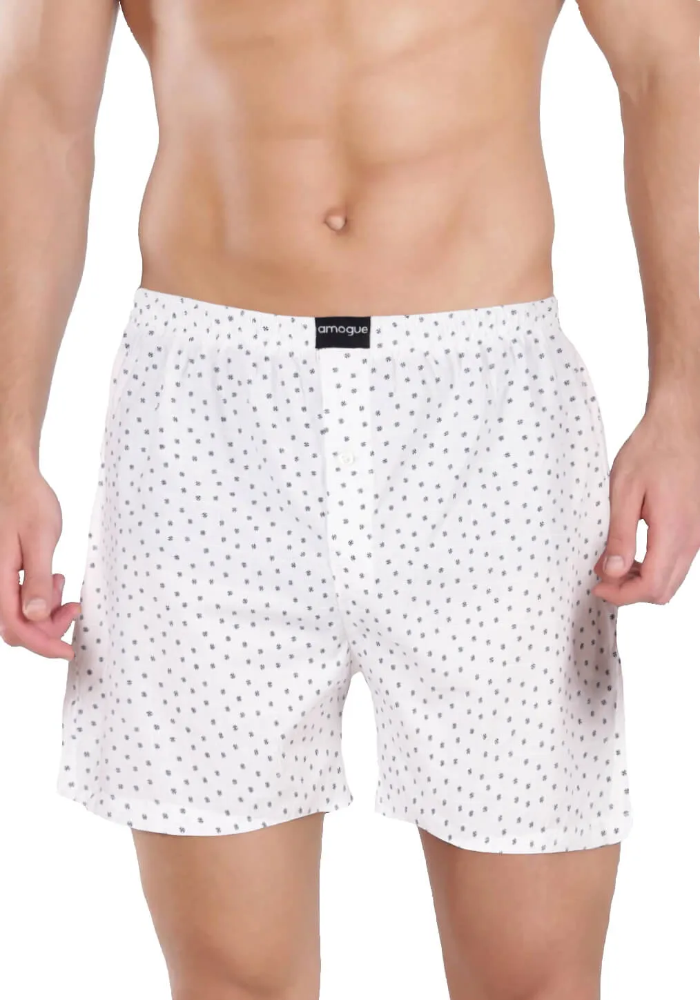 NavyAngle GreanLeaf WhiteDotted BrownDotted 4 Boxers Combo