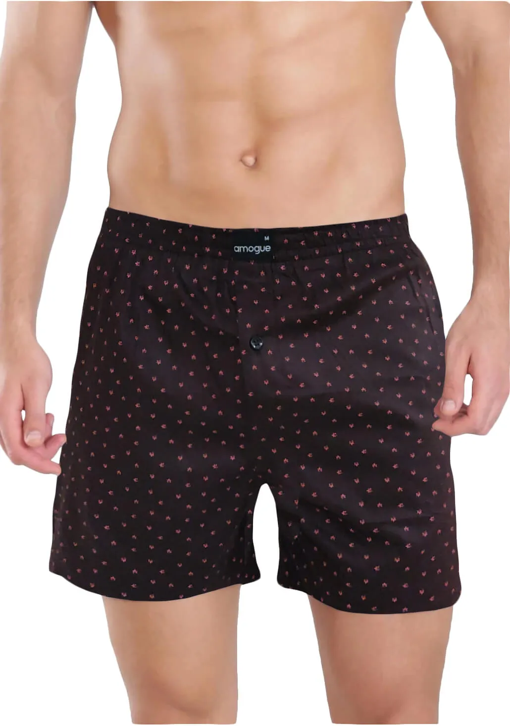 NavyAngle GreanLeaf WhiteDotted BrownDotted 4 Boxers Combo