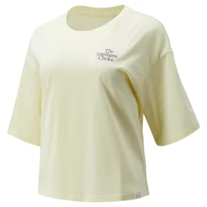 New Balance Womens Athletics Intelligent Choice Tee - Saturn Yellow