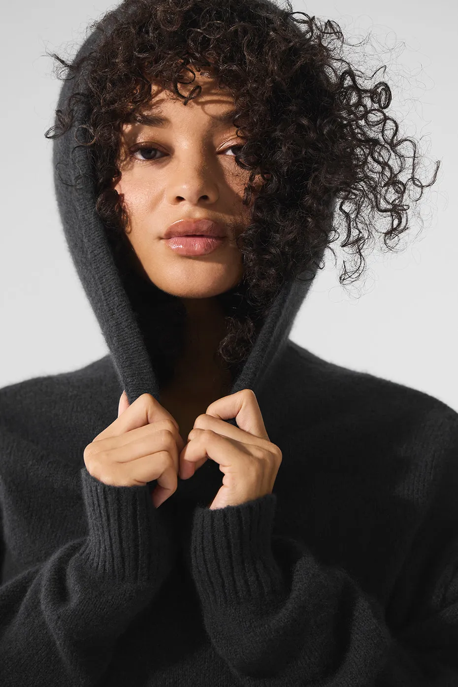 New Class Cashmere Hoodie - Black