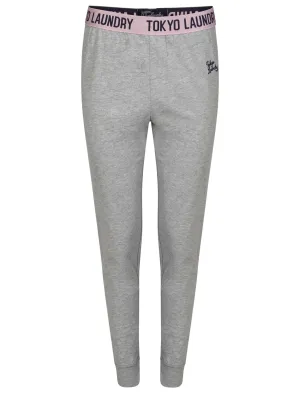 Olivia Cotton Lounge Pants in Light Grey Marl - Tokyo Laundry