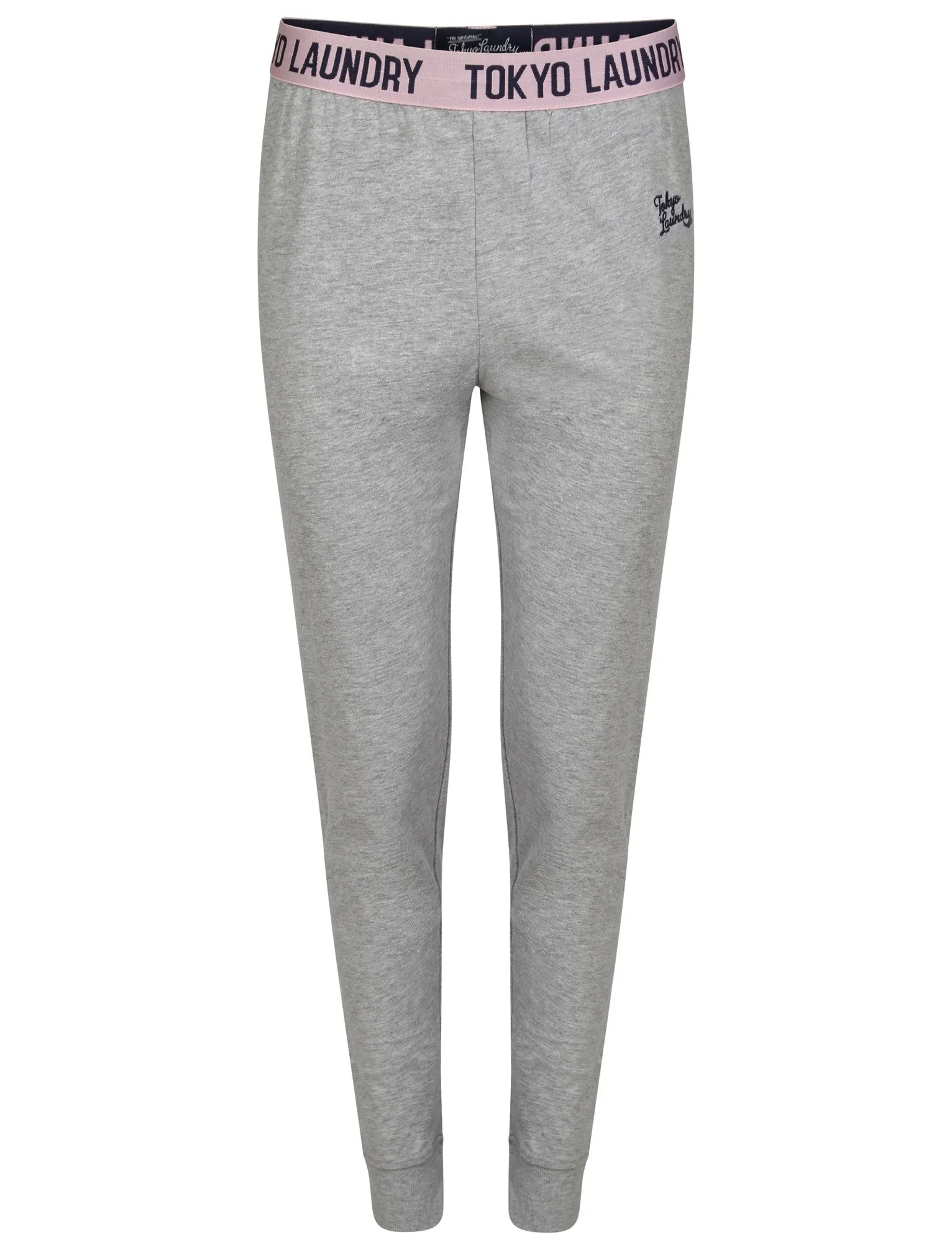 Olivia Cotton Lounge Pants in Light Grey Marl - Tokyo Laundry