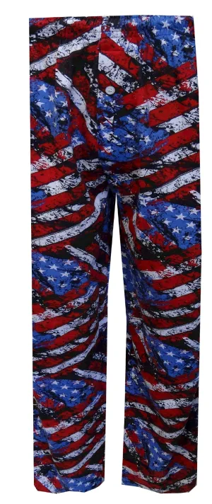 Painted American Flag Lounge Pant