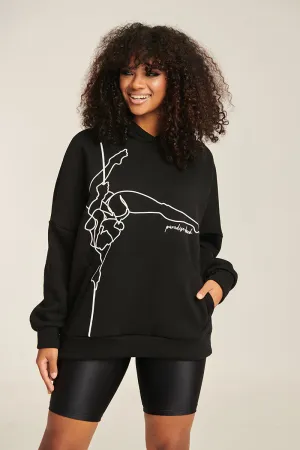 Paradise Chick Supreme Pole Dancer Hoodie - Black