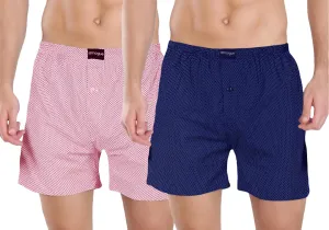 PinkDot NavyDot 2 Boxers Combo