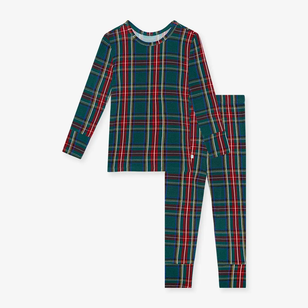 Posh Peanut | Long Sleeve Basic Loungewear ~ Tartan Plaid