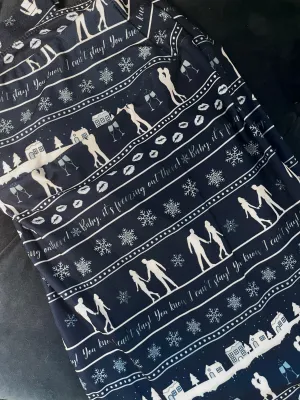 "Baby It's Cold Outside" Holiday Yoga Band Leggings