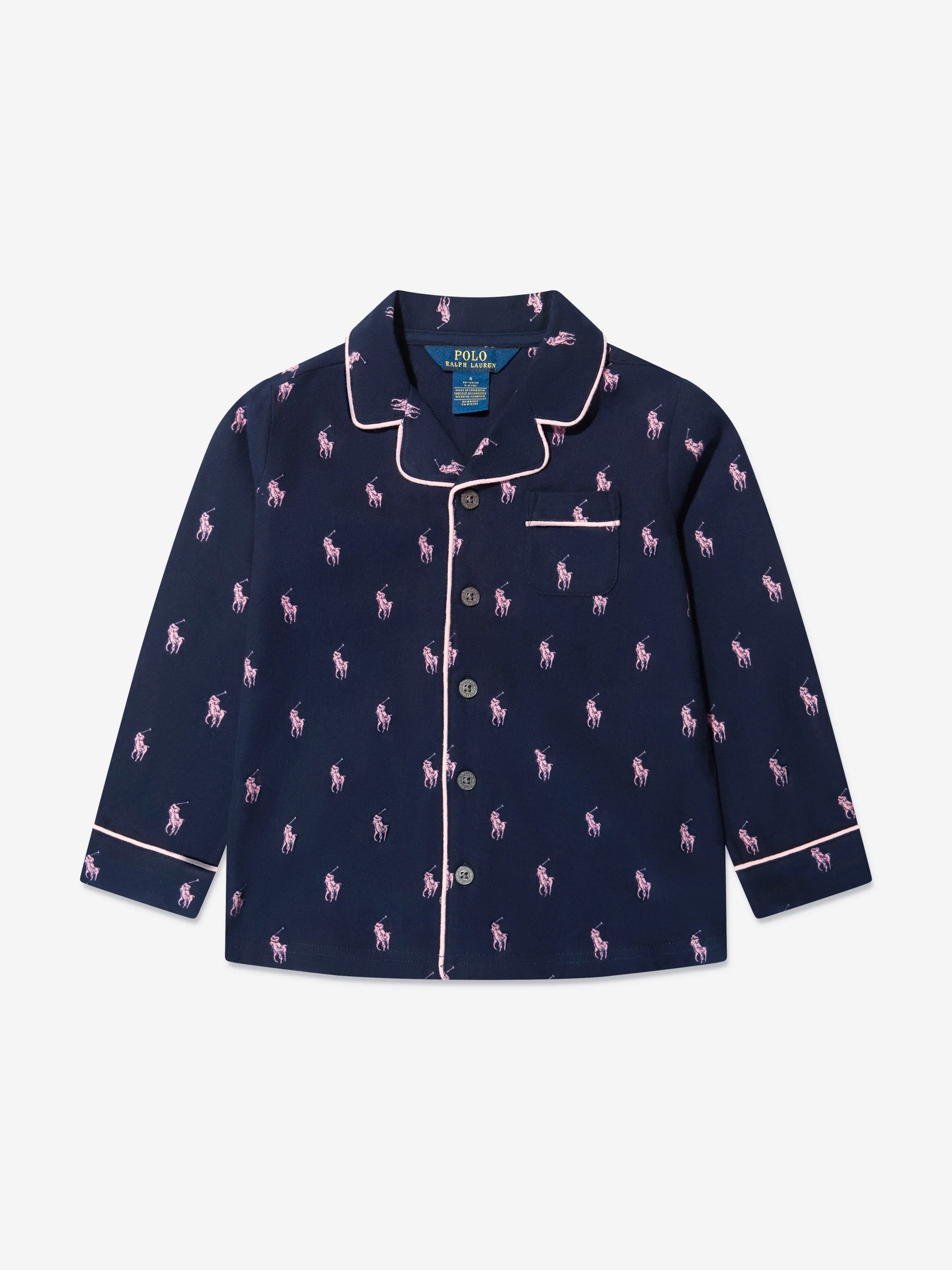 Ralph Lauren Girls Pyjama Set in Navy